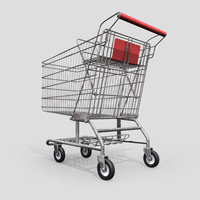 3D Model Download - Grocery - Shopping Cart - High Detail